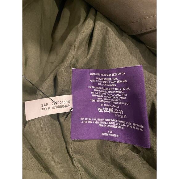 Ralph Lauren Purple Label Men’s Biker Bomber Jacket XL Green Zip Coat RRL Polo - Picture 15 of 16